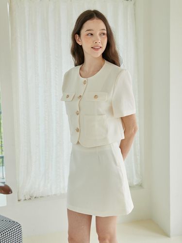 A Line Mini Skirt - bibyseob - Modalova