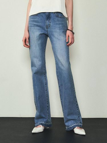 Side Cut Bootcut Jeans - Light Blue - CITTA - Modalova