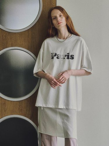 Paris Oversized Fit T-shirt - White - CITTA - Modalova