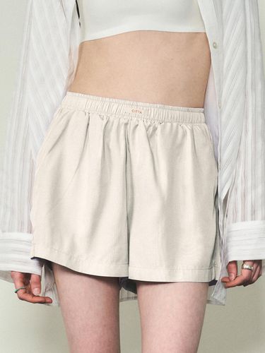 Satin Label Shorts - CITTA - Modalova