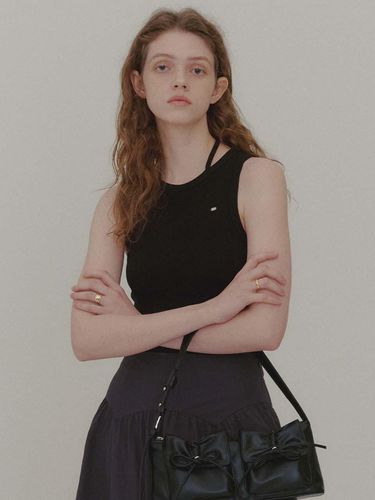 String Detail Sleeveless Top_Black - PLAC - Modalova