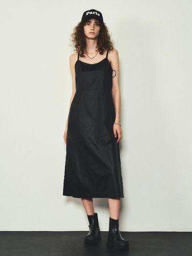 Satin Midi Dress - Black - CITTA - Modalova