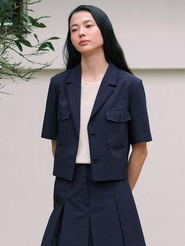 Combination Short Jacket_Navy - kuho plus - Modalova