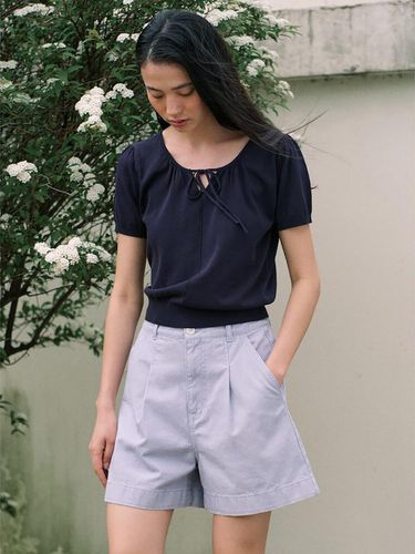 Signature Back Banding Denim Half Pants - kuho plus - Modalova