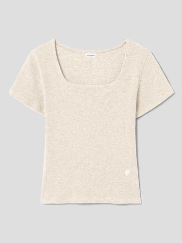 Square Neck Textured Top - kuho plus - Modalova