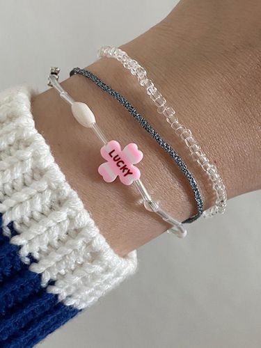 Stripe Lucky & Hug Me Bracelet - OUI SAY YES! - Modalova