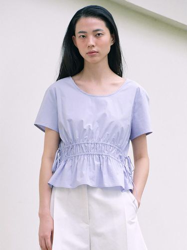 Waist Shirring Blouse_Lavender - kuho plus - Modalova