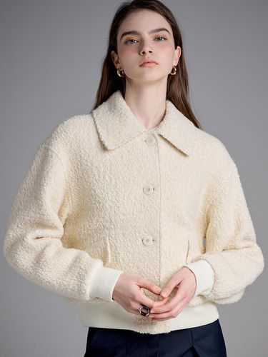 Italian Virgin Wool Boucle Blouson - LePersonalOrder - Modalova