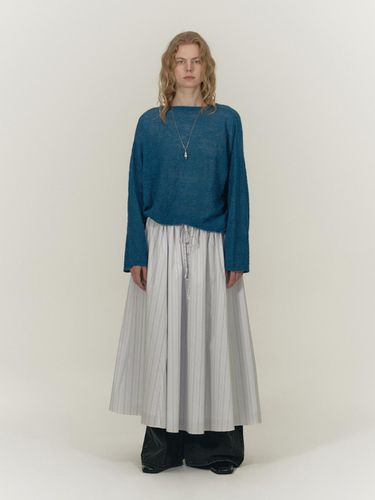 HAIRY LOOSE KNIT TOP [BLUE] - SALTY PEBBLE - Modalova