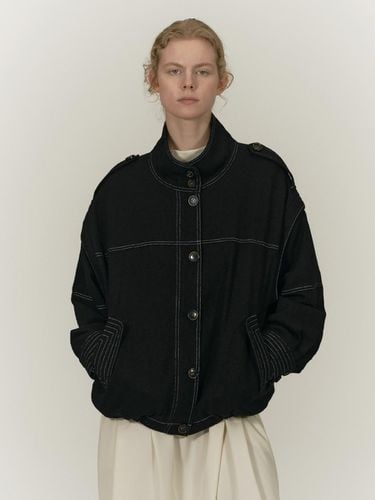 DETACHABLE CASENTINO JACKET [BLACK] - SALTY PEBBLE - Modalova