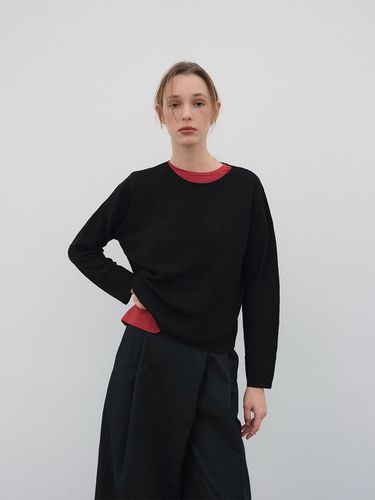 Boat neck loose fit pull-over BLACK - The Raust - Modalova