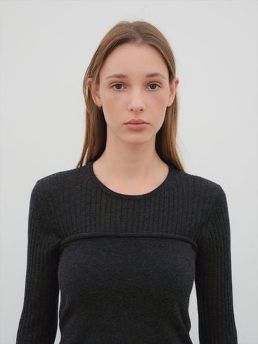 Tube Top Knitwear Setup CHARCOAL - The Raust - Modalova