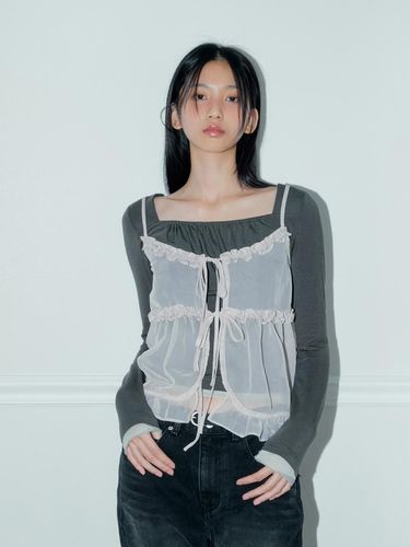 FRILL CHIFFON BUSTIER () - margarin fingers - Modalova