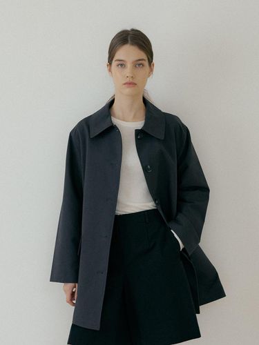 SHORT TRENCH COAT - Black - THE PENNY - Modalova