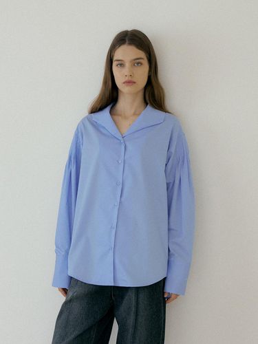 SLEEVE VOLUME BLOUSE - Blue - THE PENNY - Modalova