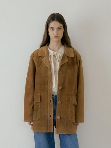 WESTERN SUEDE JACKET - Brown - THE PENNY - Modalova