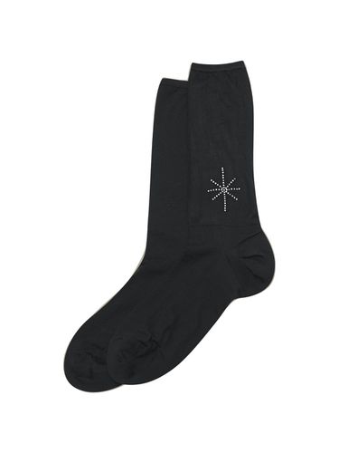 STPB GLITTER SOCKS [BLACK] - SALTY PEBBLE - Modalova