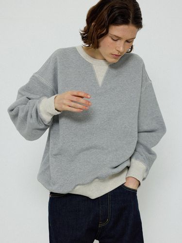 Standard sweatshirt_melange grey - L’EAU - Modalova