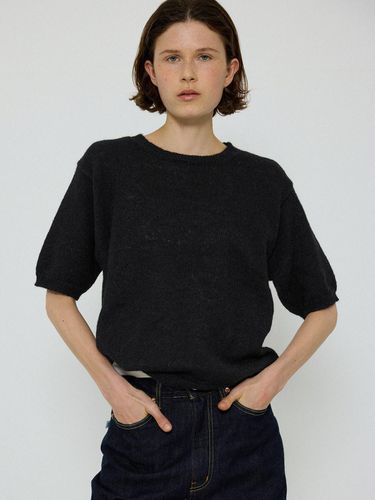 Sienna half sleeve knit_black - L’EAU - Modalova