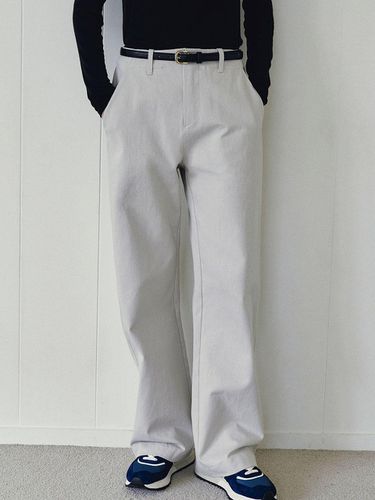 Solid Wide Cotton Pants - LOEIL - Modalova