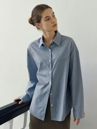 Multi Stripe Cotton Shirt - Blue - LOEIL - Modalova