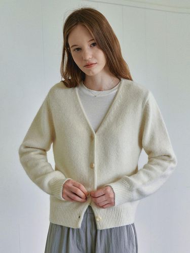 Soft soft wool V-Neck Cardigan - LOEIL - Modalova