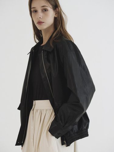 Vegan Leather Blouson Black - Tillber - Modalova