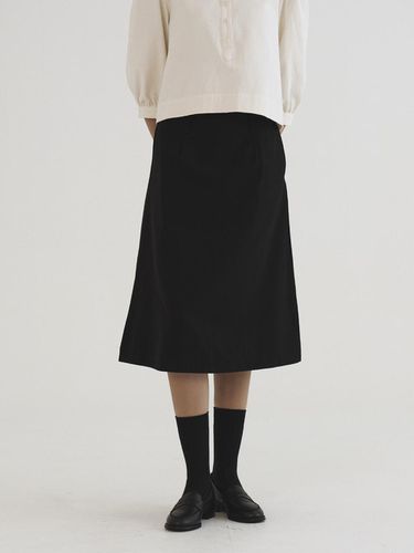 Oxford Midi Skirt Black - Tillber - Modalova