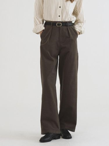 Cotton Pocket Work Pants Khaki - Tillber - Modalova