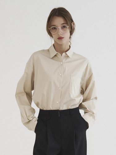 Cinnamon Cotton Shirt Beige - Tillber - Modalova