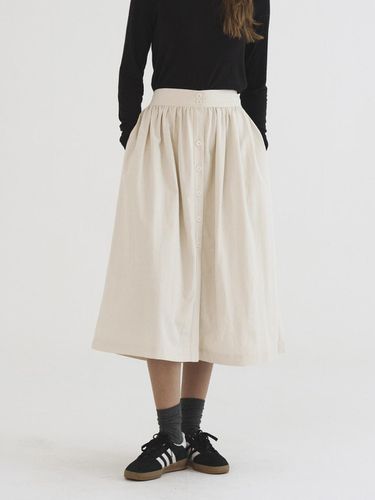 Rabbi button skirt Beige - Tillber - Modalova