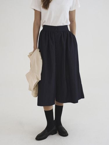 Rabbi button skirt Deep Blue - Tillber - Modalova