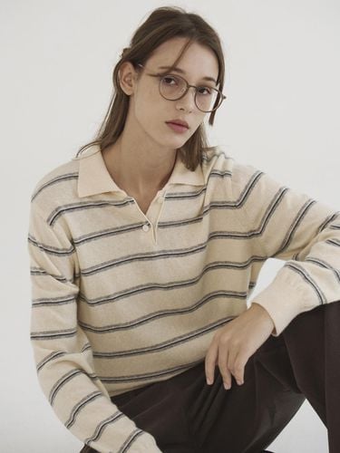 Chelsea Stripe Collar Knitwear - Tillber - Modalova