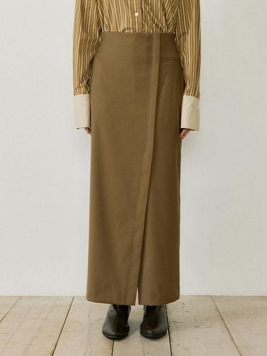 Wrap Maxi Skirt (brown) - Lucirzu - Modalova