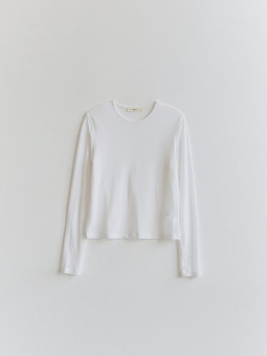 Tencel-Wool French Long-Sleeved T-Shirt_WHITE - The Raust - Modalova