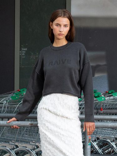 Bio-washing Knit in C/Grey VK4AP153-14 - RAIVE - Modalova