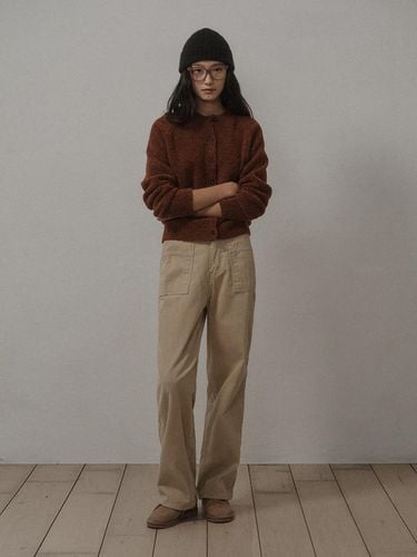 PATCH POCKET CORDUROY PANTS_BEIGE - SAGEMENT - Modalova