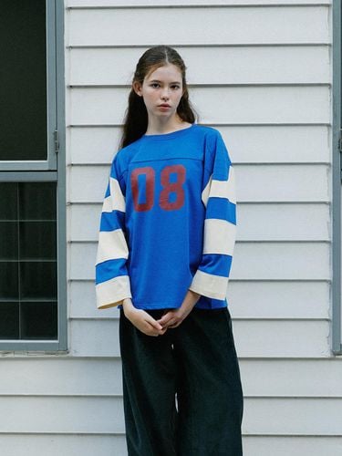 Shoulder Patch Rugby Tee (Cobalt) - GREENBUTTER - Modalova