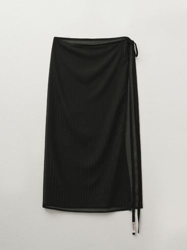 Bale Stripe Wrap Skirt [] - HELENE PARIS - Modalova