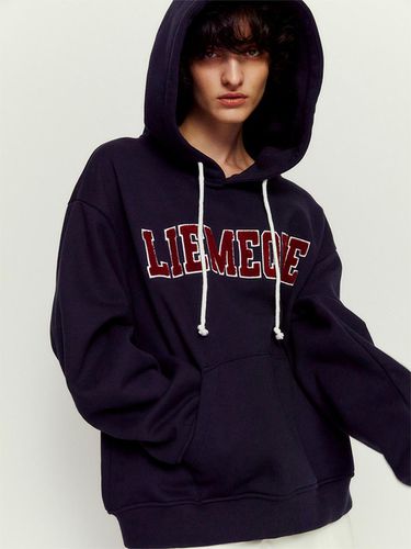 College Logo Hoodie - LIE MEQUE - Modalova