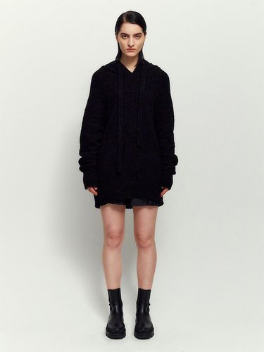 Soft Towel knit Hoodie - Black - LIE MEQUE - Modalova