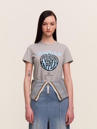 Poison Apple T-shirt Gray - LIE MEQUE - Modalova