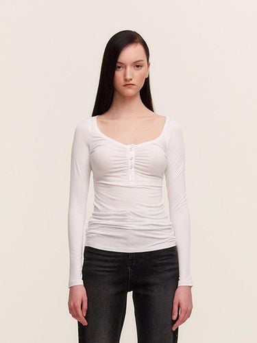 Back Point Long Sleeve White - LIE MEQUE - Modalova