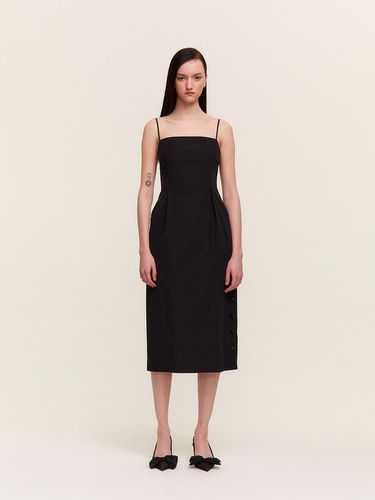 Button Bendable Dress Black - LIE MEQUE - Modalova