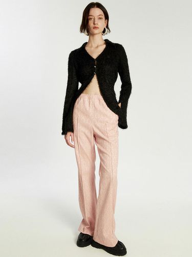 Jacquard hook BANDING pants pink - LIE MEQUE - Modalova