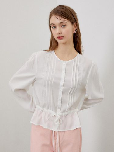 Pintuck lace blouse - ITER - Modalova