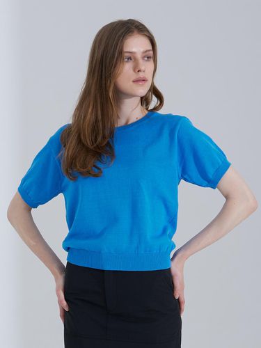 Back hole ribbon knit Blue - mutual - Modalova