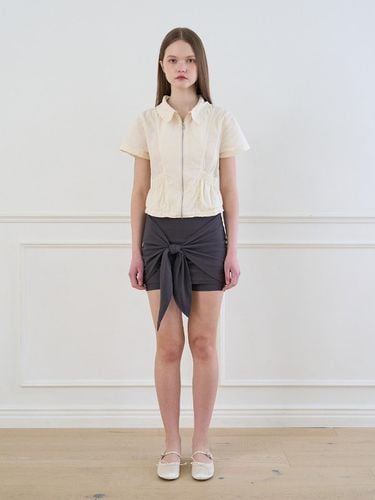 Tied up skirt shorts CHARCOAL - mutual - Modalova