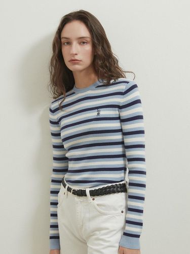 Logo stripe knit_multi blue - ITER - Modalova