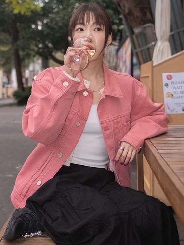 HBTX PLAC Oversized Fit Jacket Pink - PLAC - Modalova